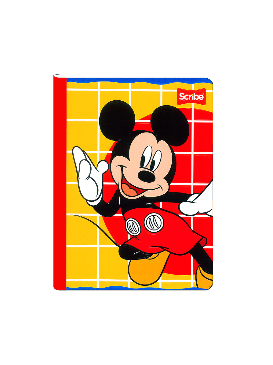 Cuaderno Cosido Mickey  100 Hojas Cuadros  4