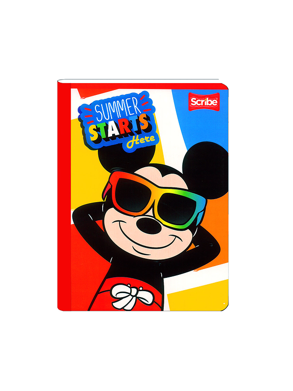 Cuaderno Cosido Mickey  100 Hojas Cuadros  6