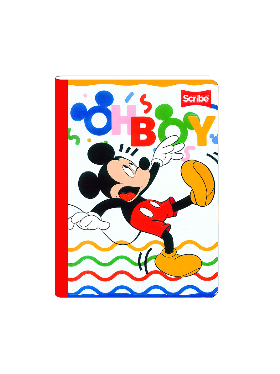 Cuaderno Cosido Mickey  100 Hojas Cuadros  7