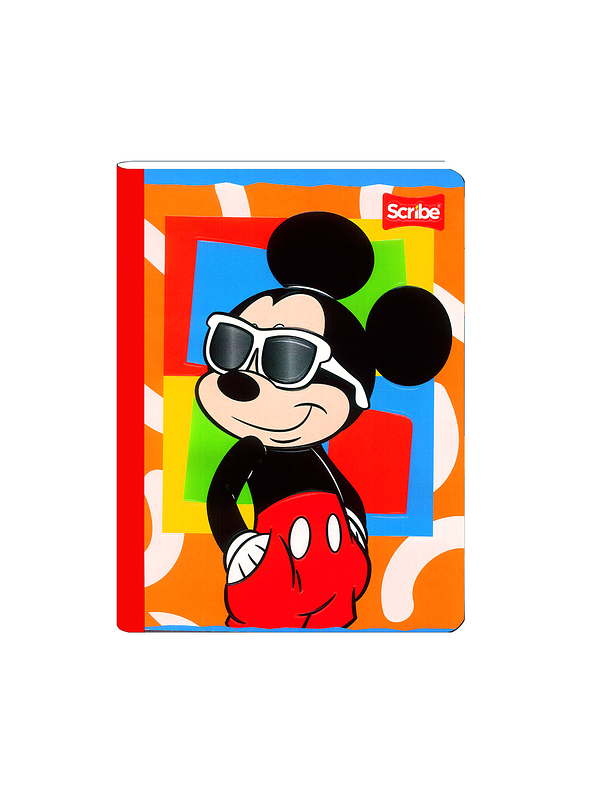 Cuaderno Cosido Mickey  100 Hojas Cuadros  10