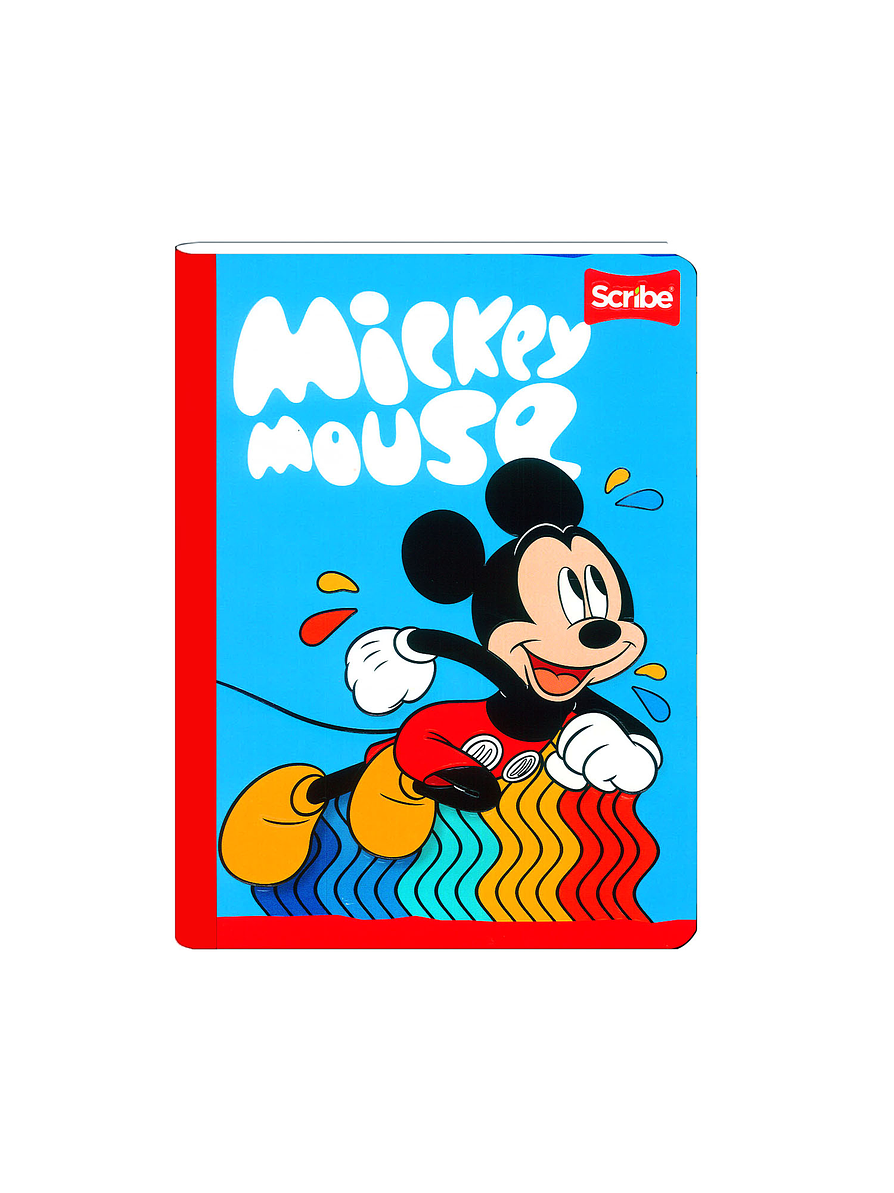 Cuaderno Cosido Mickey  100 Hojas Cuadros  12