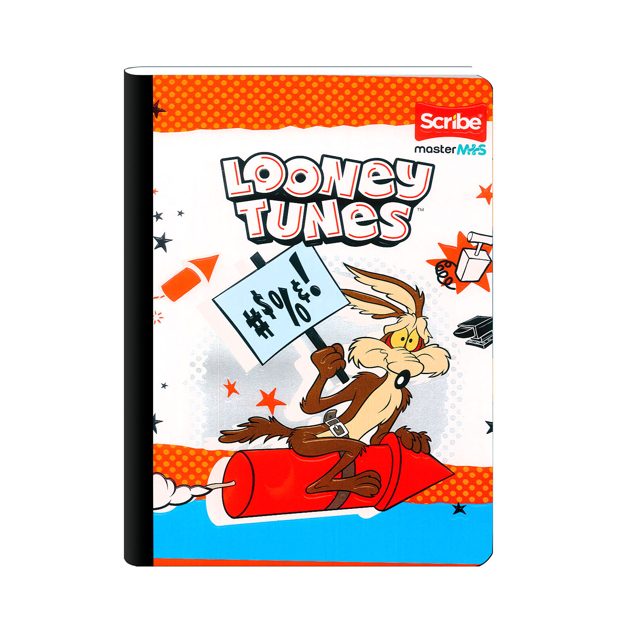 Cuaderno Cosido Master Mas Lonney Tunes 100 Hojas Cuadros 1