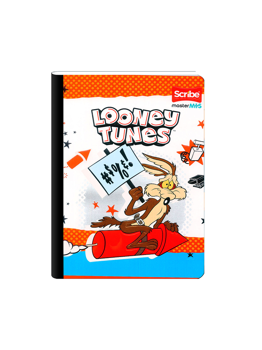 Cuaderno Cosido Master Mas Lonney Tunes 100 Hojas Cuadros 1