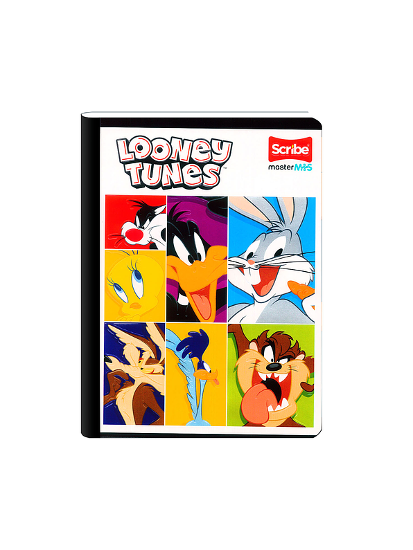 Cuaderno Cosido Master Mas Lonney Tunes 100 Hojas Cuadros 4