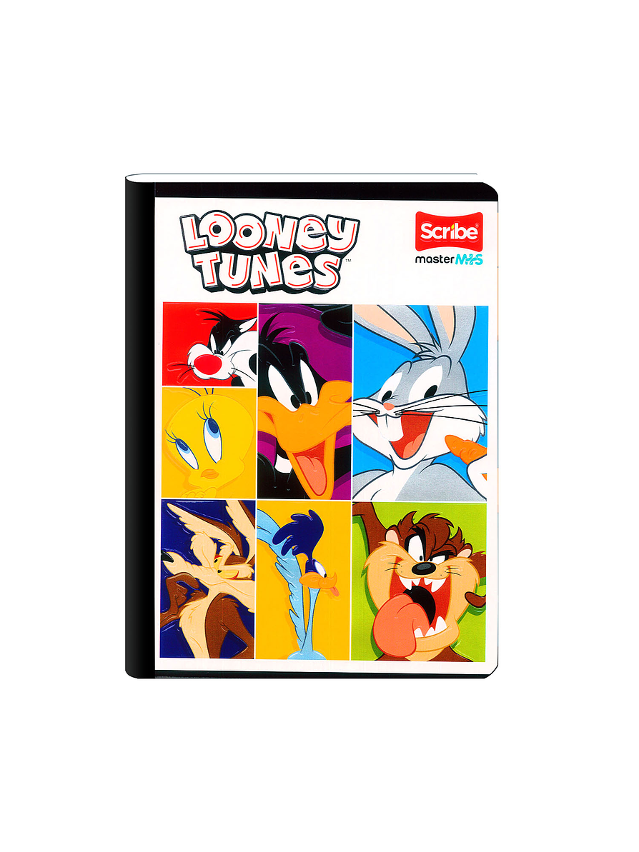 Cuaderno Cosido Master Mas Lonney Tunes 100 Hojas Cuadros 4