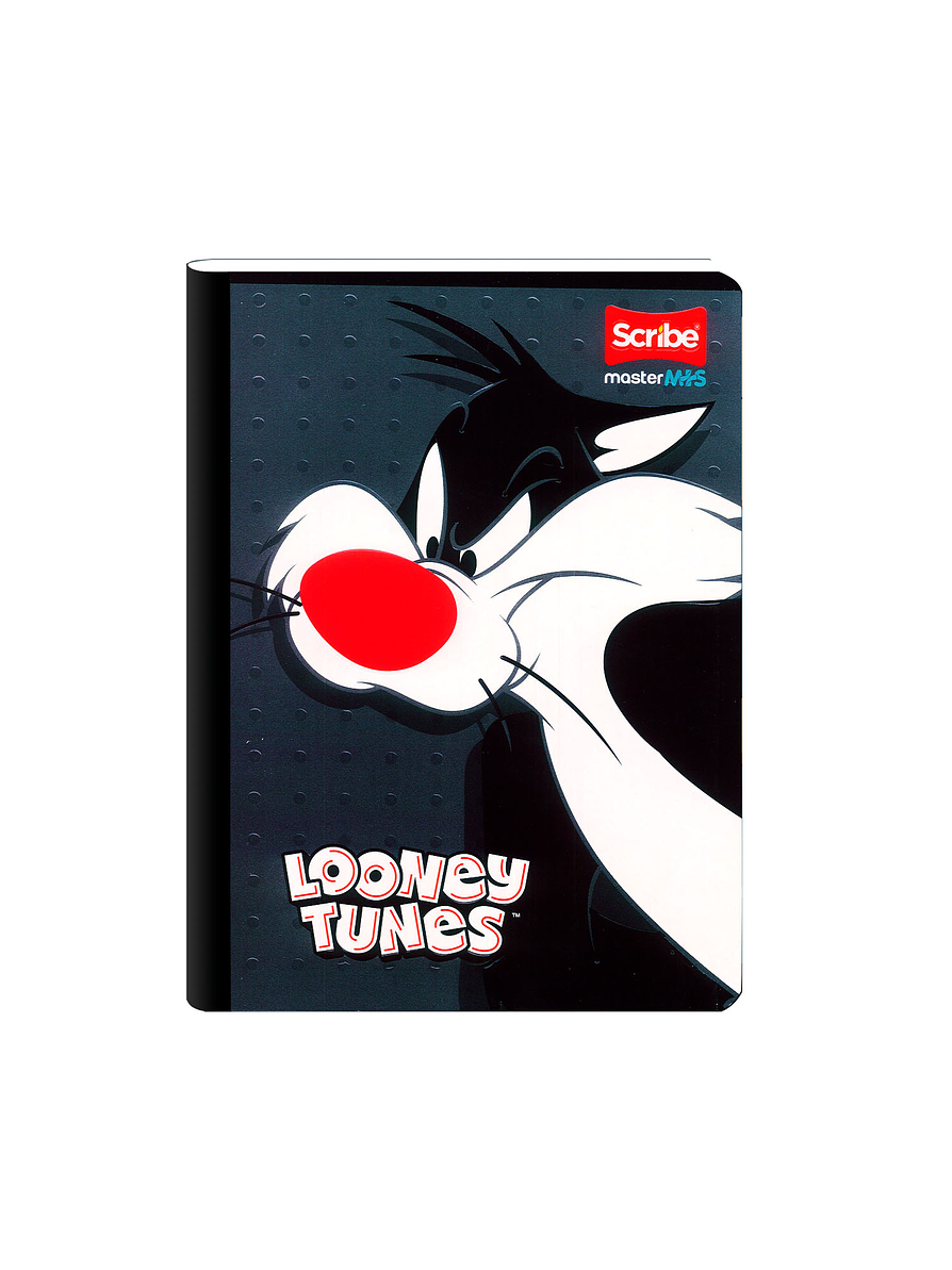 Cuaderno Cosido Master Mas Lonney Tunes 100 Hojas Cuadros 5