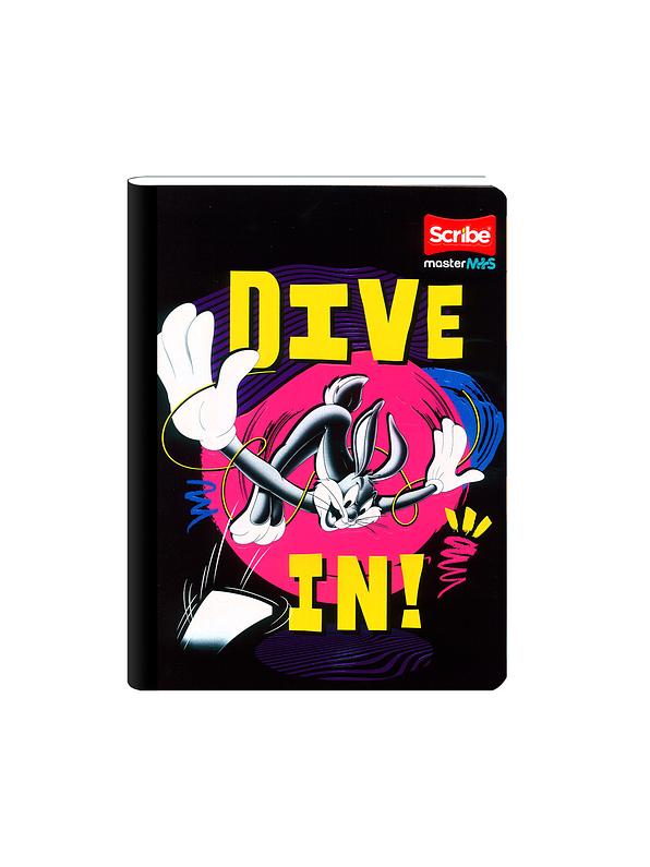 Cuaderno Cosido Master Mas Lonney Tunes 100 Hojas Cuadros 6