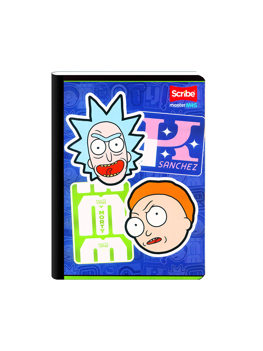 Cuaderno Cosido Rick And Morty 50 Hojas Cuadros  2