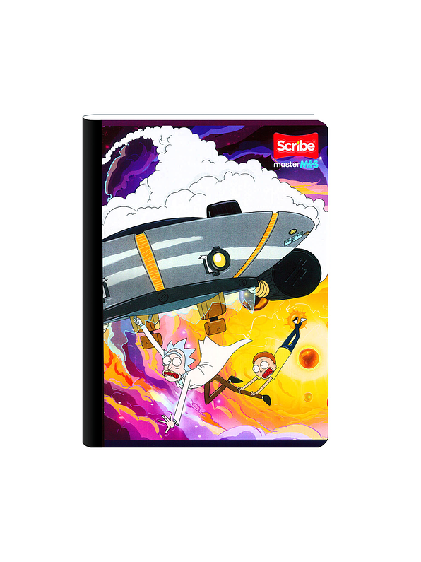 Cuaderno Cosido Rick And Morty 50 Hojas Cuadros  3