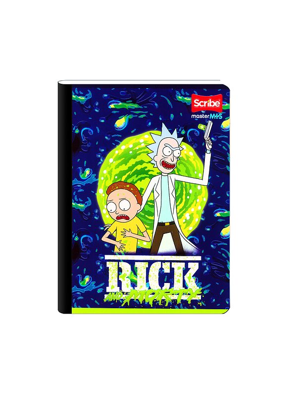 Cuaderno Cosido Rick And Morty 50 Hojas Cuadros  5