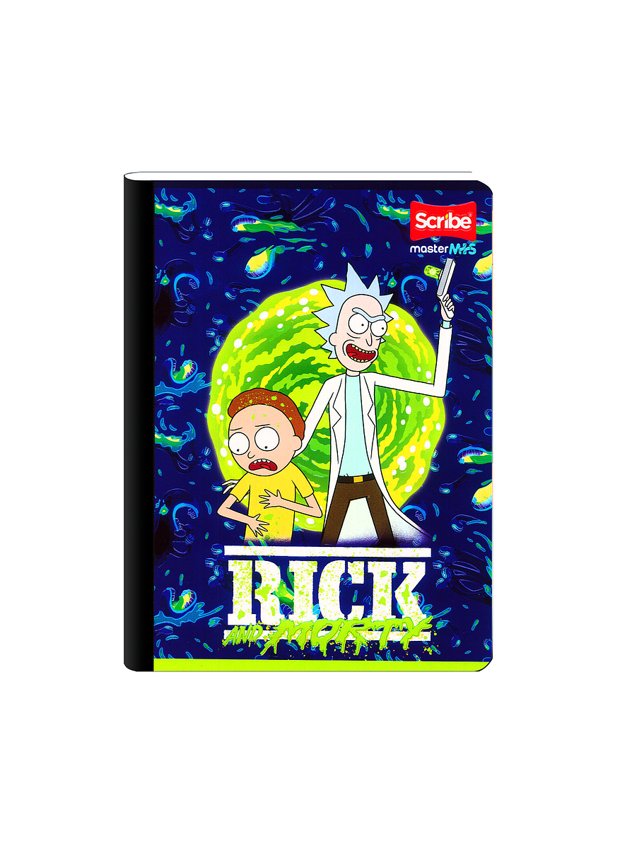Cuaderno Cosido Rick And Morty 50 Hojas Cuadros  5