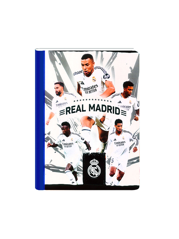 Cuaderno Cosido Real Madrid 100 Hojas Cuadros 1