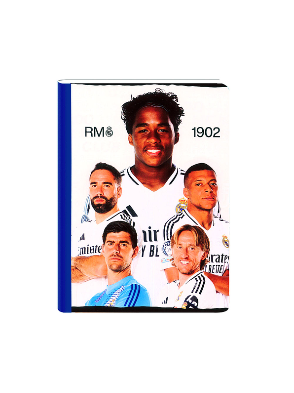 Cuaderno Cosido Real Madrid 100 Hojas Cuadros 2