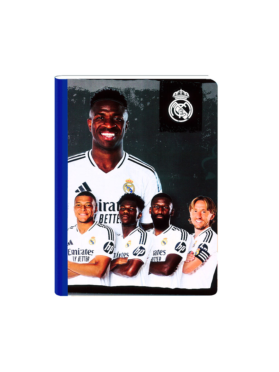 Cuaderno Cosido Real Madrid 100 Hojas Cuadros 3