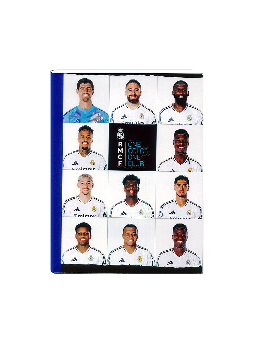Cuaderno Cosido Real Madrid 100 Hojas Cuadros 4