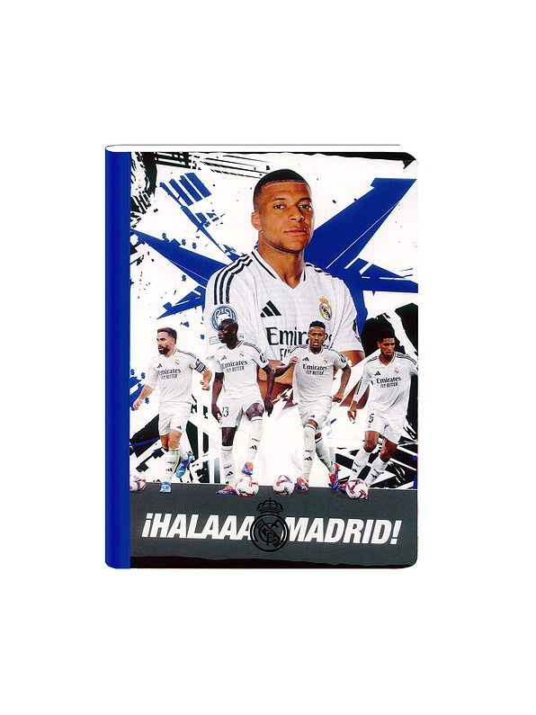Cuaderno Cosido Real Madrid 100 Hojas Cuadros 7