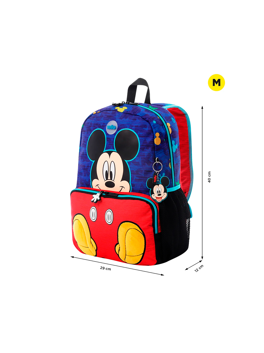 Morral Totto para Niño Mickey Mediano Azul 4