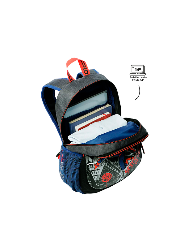 Morral Totto para Niño Spiderman Amazing Mediano Azul 3