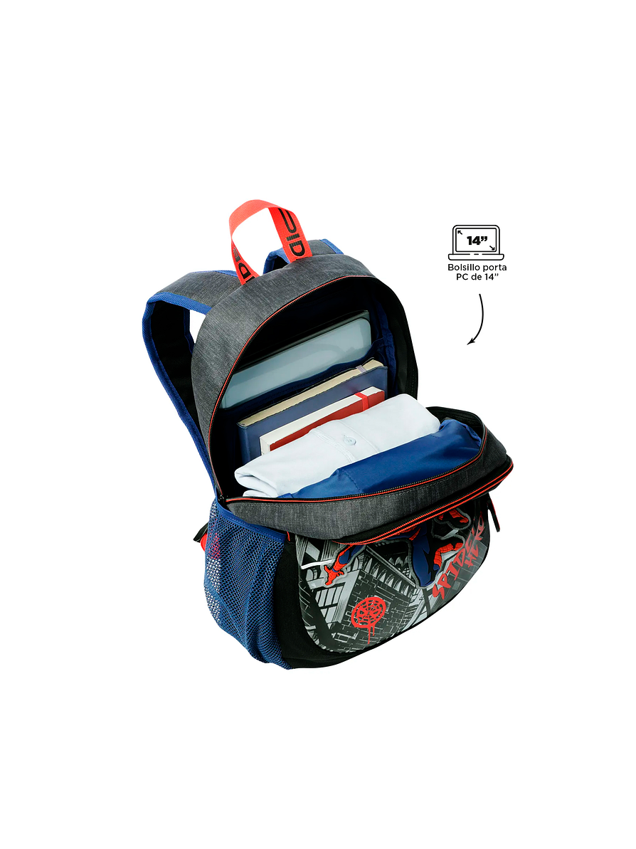 Morral Totto para Niño Spiderman Amazing Mediano Azul 3