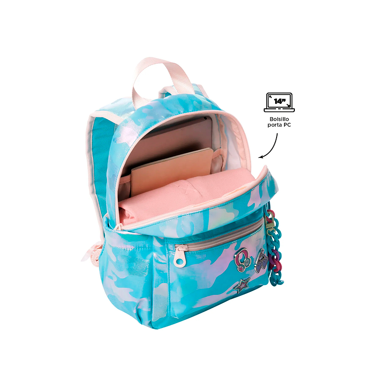 Morral Totto para Niña Majestic Pequeño Azul 3