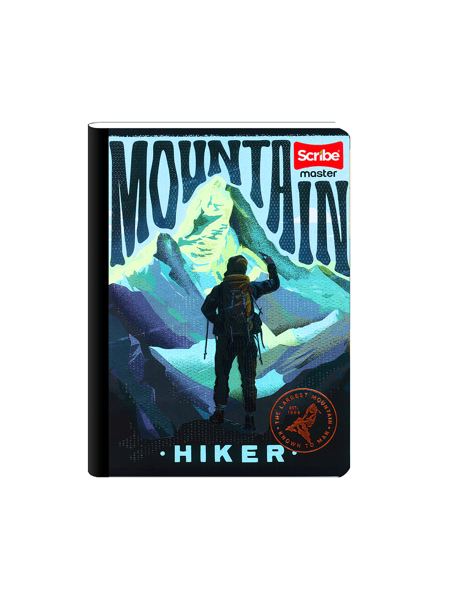 Cuaderno Cosido Scribe Master Masculino 50 Hojas Cuadros 3