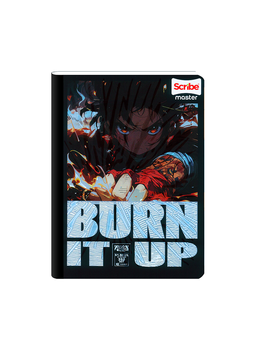 Cuaderno Cosido Scribe Master Masculino 50 Hojas Cuadros 8