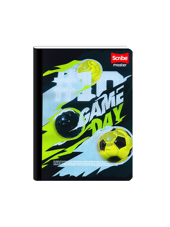 Cuaderno Cosido Scribe Master Masculino 50 Hojas Cuadros 9