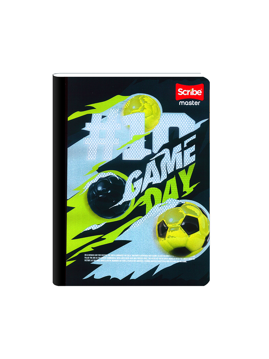 Cuaderno Cosido Scribe Master Masculino 50 Hojas Cuadros 9