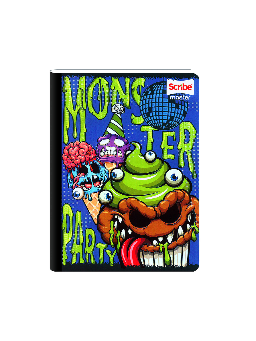 Cuaderno Cosido Scribe Master Masculino 50 Hojas Cuadros 15