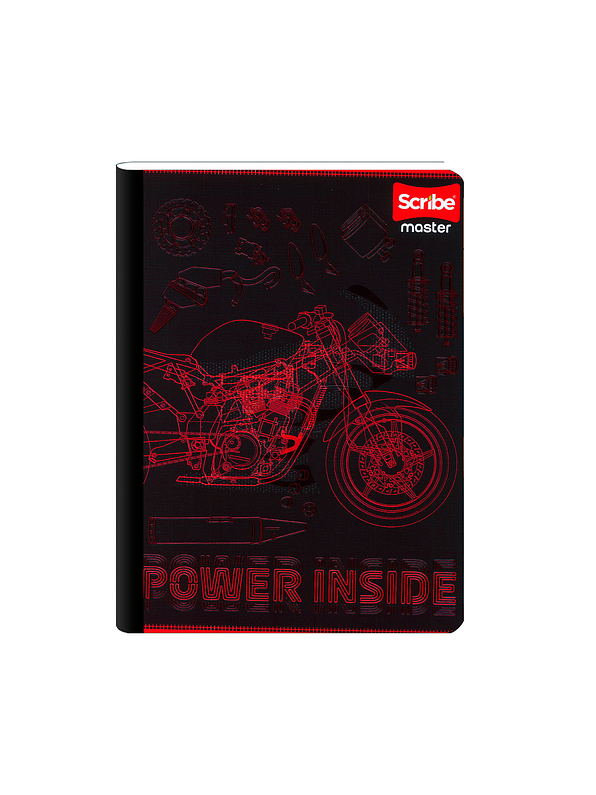 Cuaderno Cosido Scribe Master Masculino 50 Hojas Cuadros 19