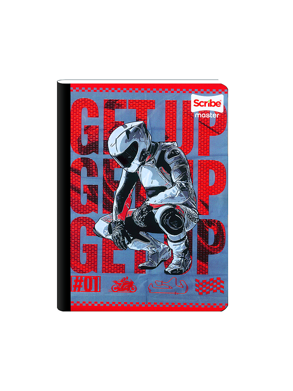 Cuaderno Cosido Scribe Master Masculino 50 Hojas Cuadros 20