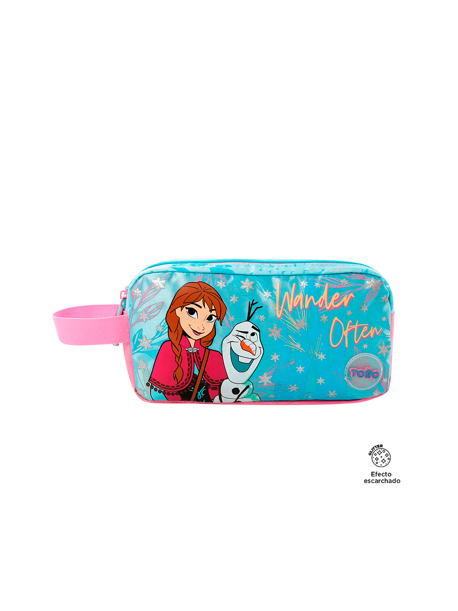 Cartuchera Totto escolar Frozen Destiny Azul 1