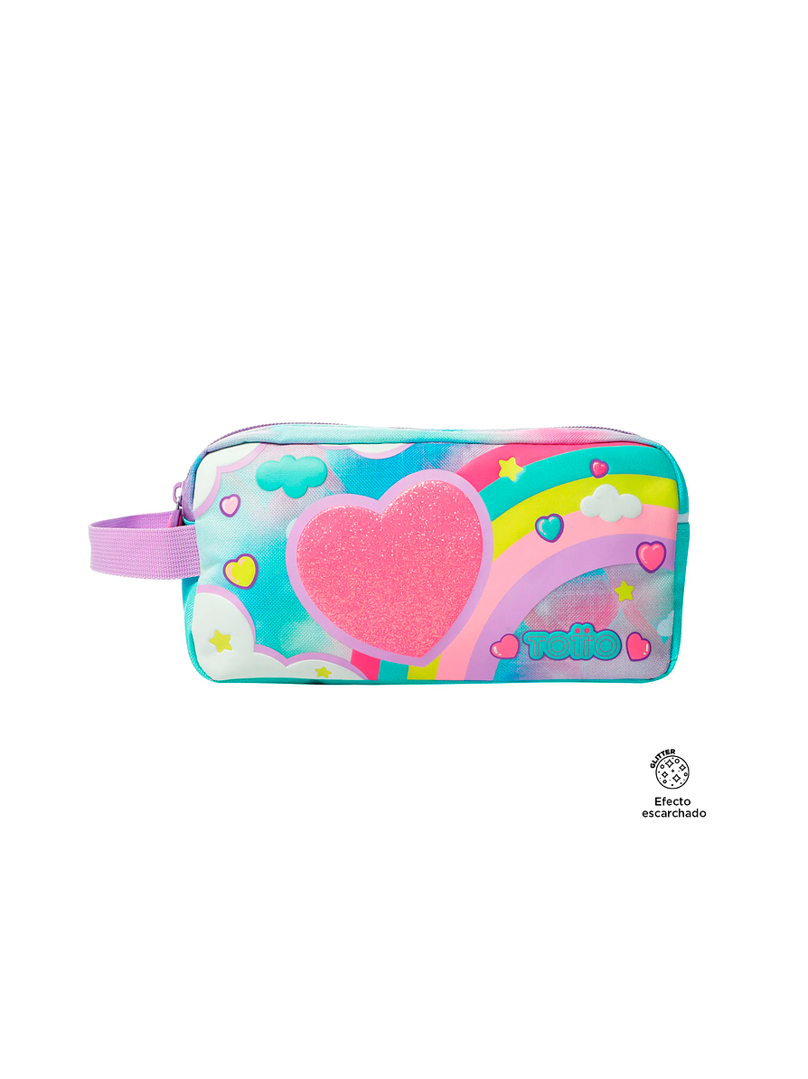 Cartuchera Totto escolar Sweety Heart Azul 1