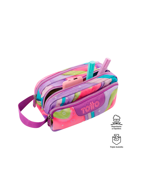 Cartuchera Totto Multiuso Agapec Morada 2