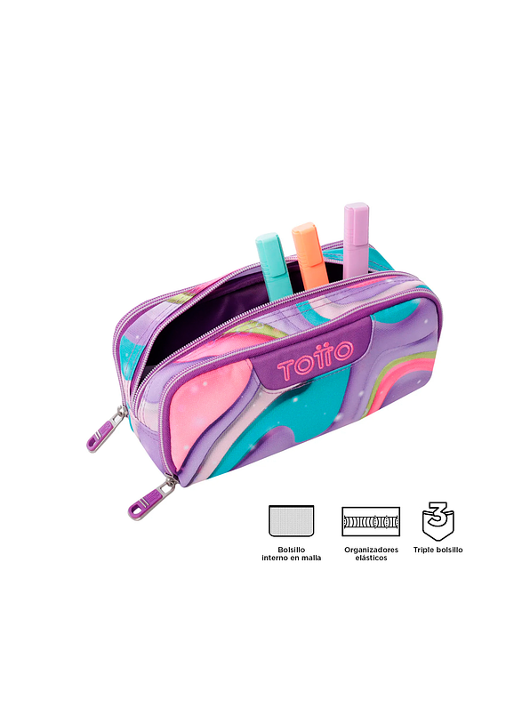 Cartuchera Totto Multiuso Cinta Morada 2