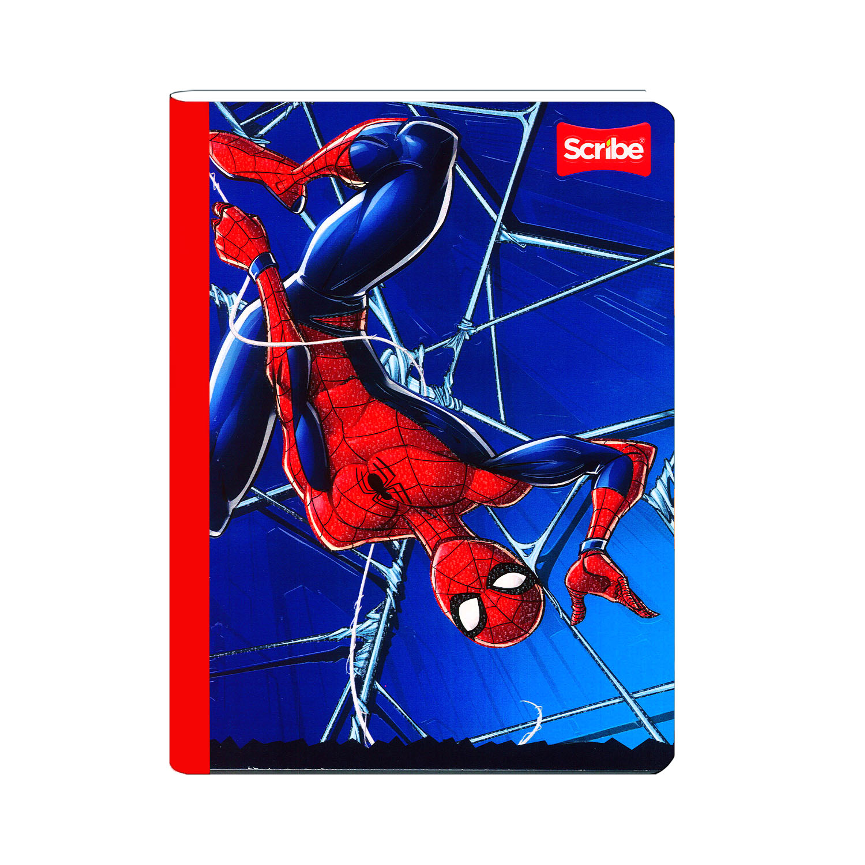 Cuaderno Cosido Spiderman 100 Hojas Cuadros  1
