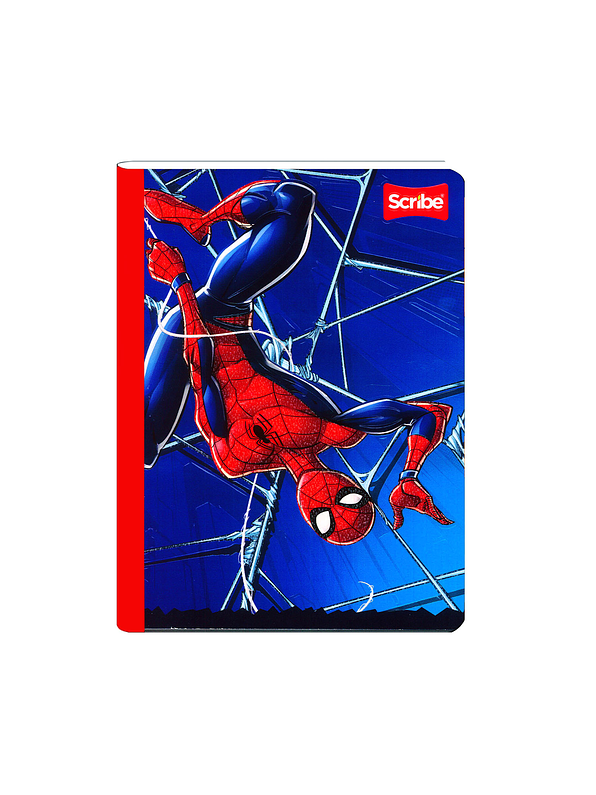 Cuaderno Cosido Spiderman 100 Hojas Cuadros  1