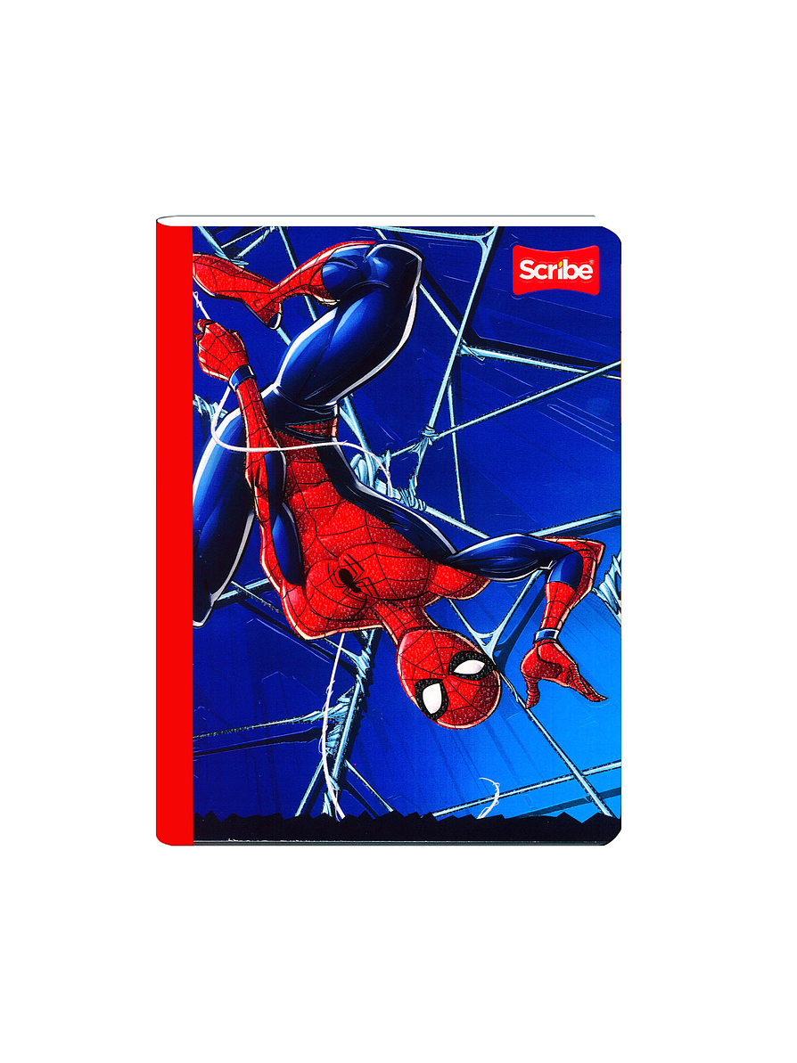 Cuaderno Cosido Spiderman 100 Hojas Cuadros  1