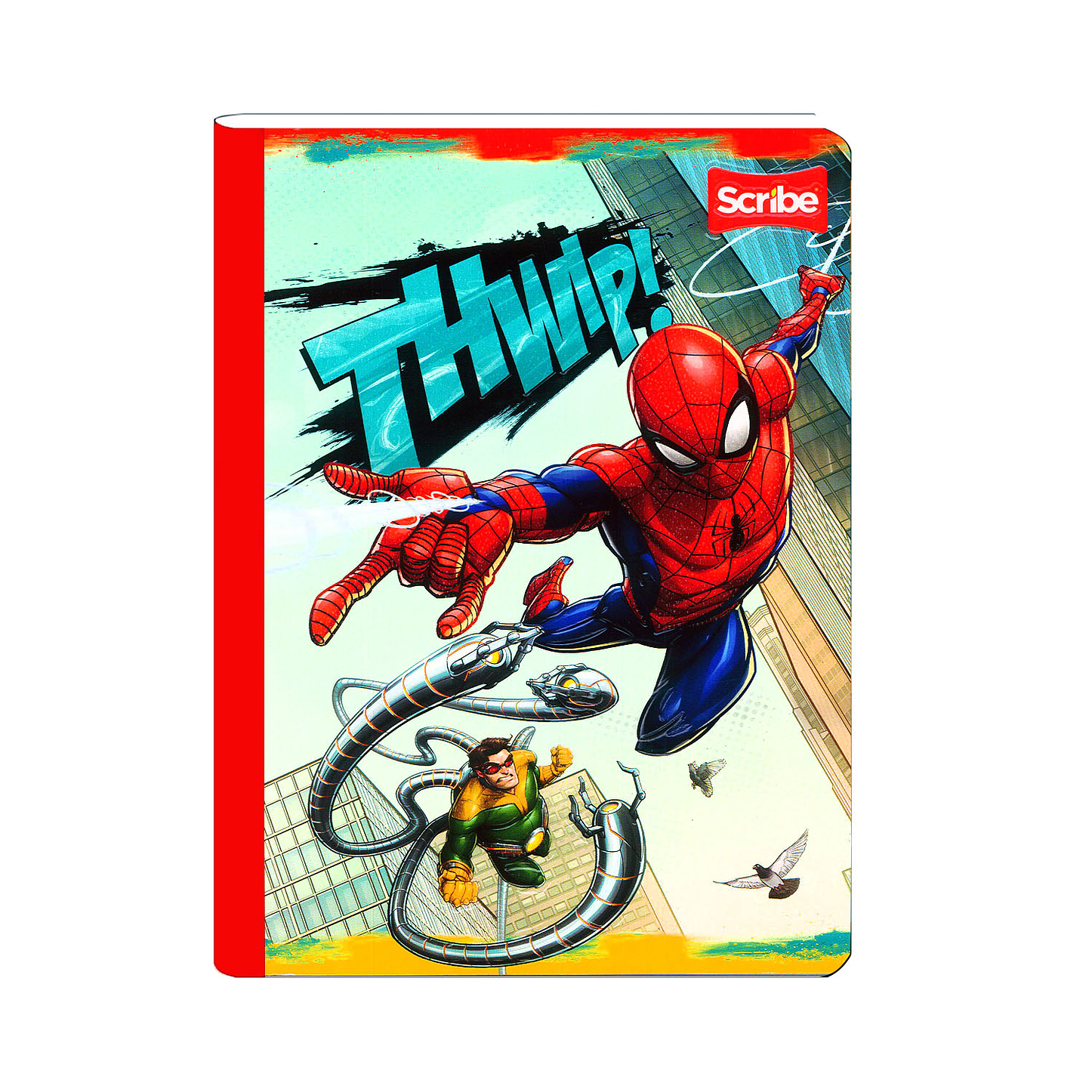 Cuaderno Cosido Spiderman 100 Hojas Cuadros  4