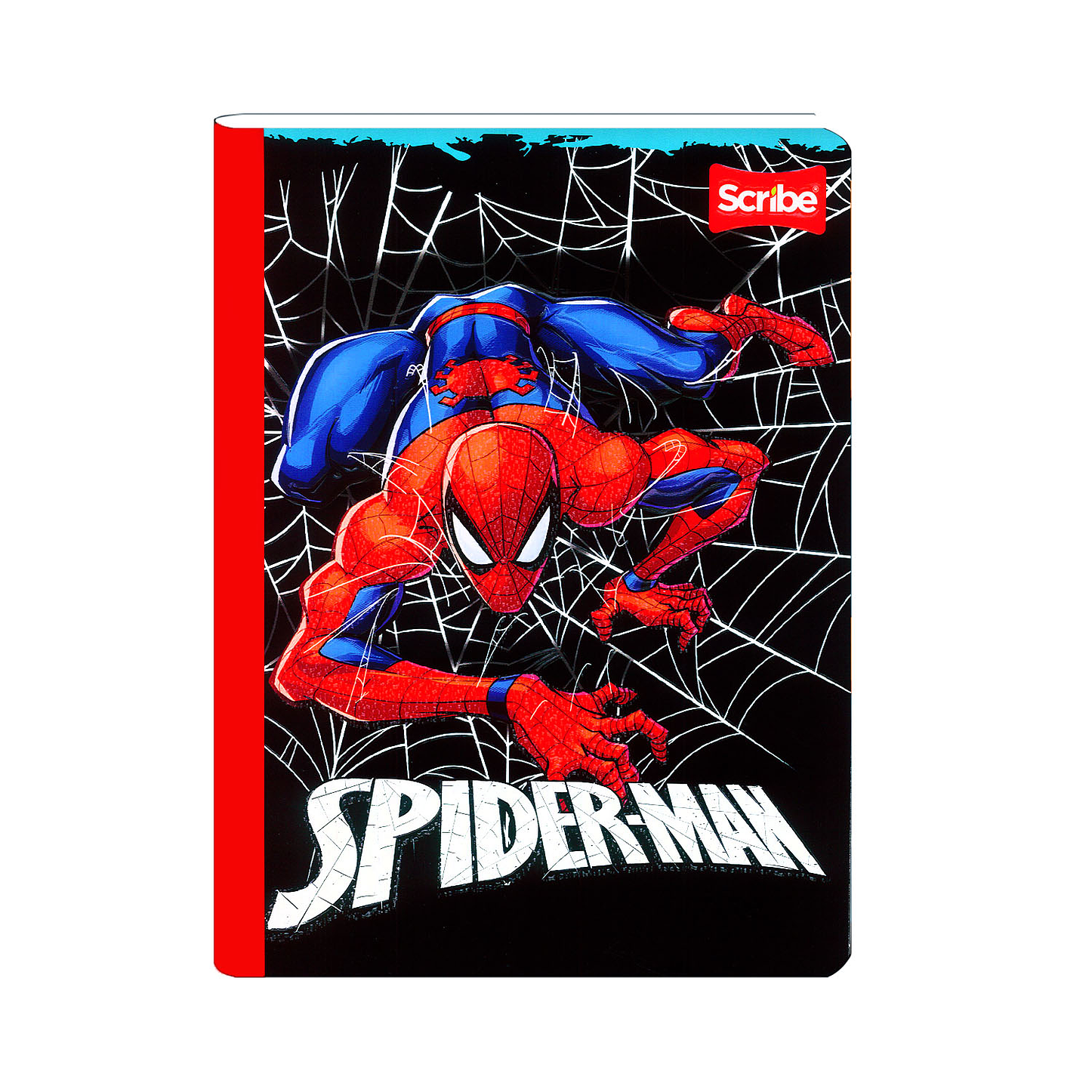 Cuaderno Cosido Spiderman 100 Hojas Cuadros  8