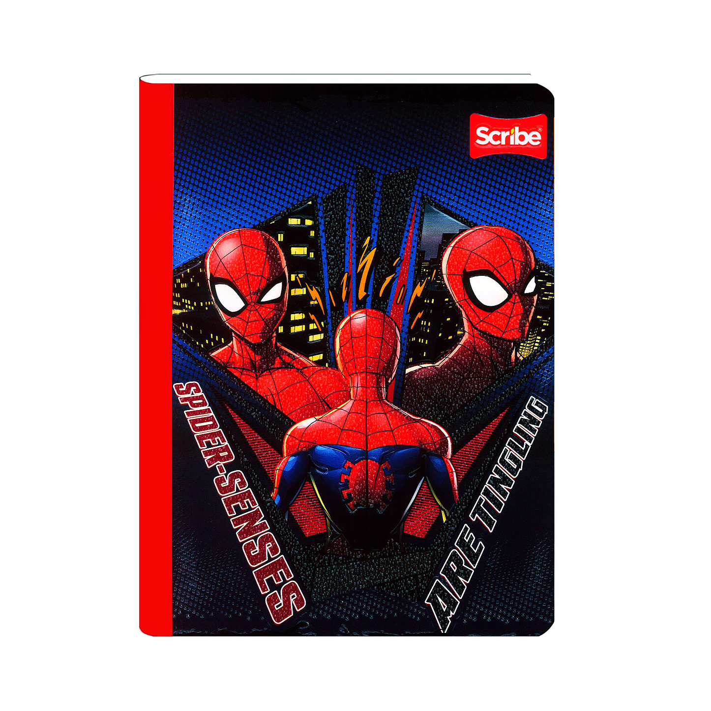Cuaderno Cosido Spiderman 100 Hojas Cuadros  11