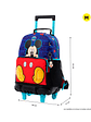 Morral Totto con ruedas Niño Mickey Mediano Azul - Miniatura 4