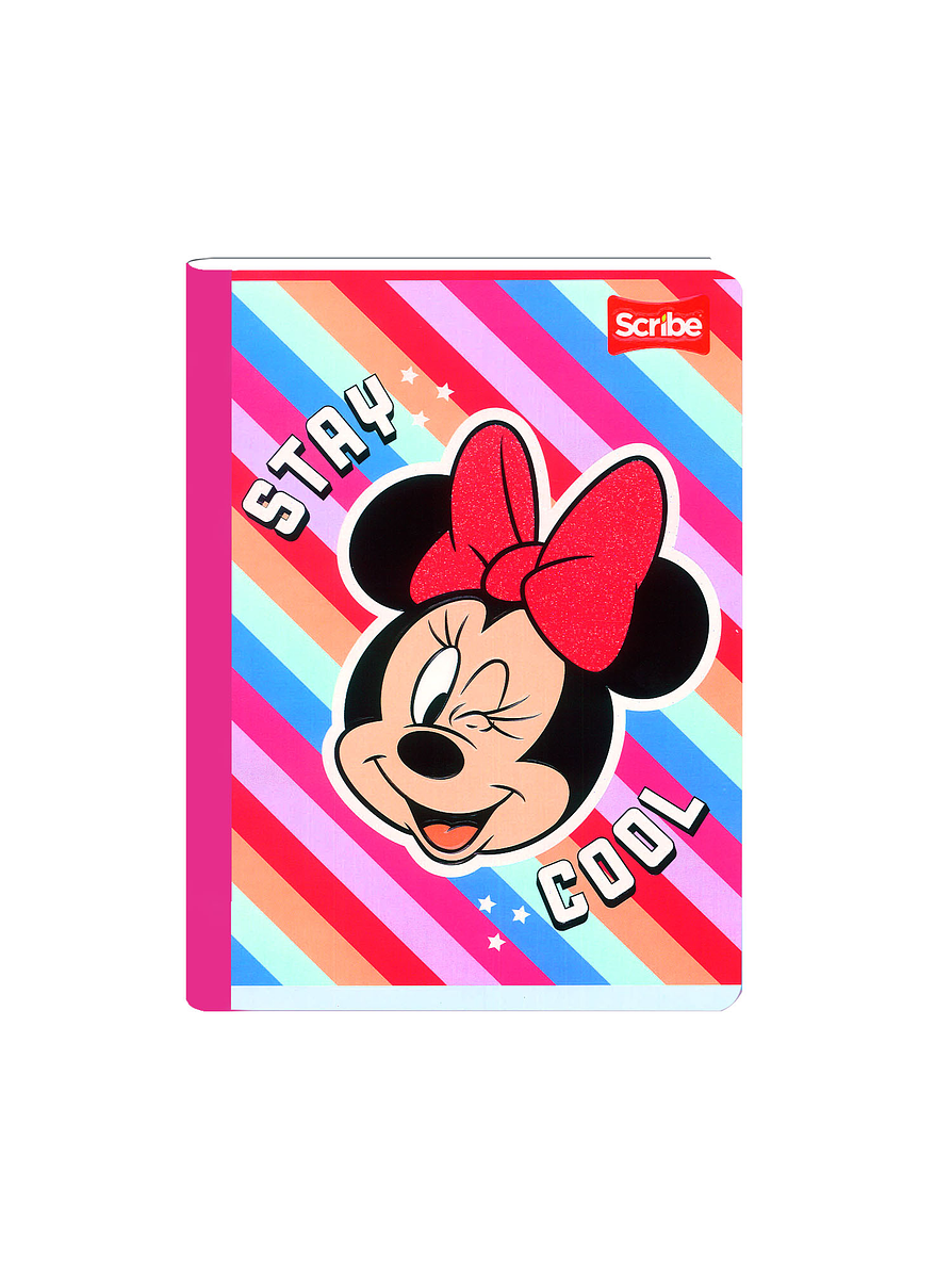 Cuaderno Cosido Minnie 50 Hojas Cuadros  2