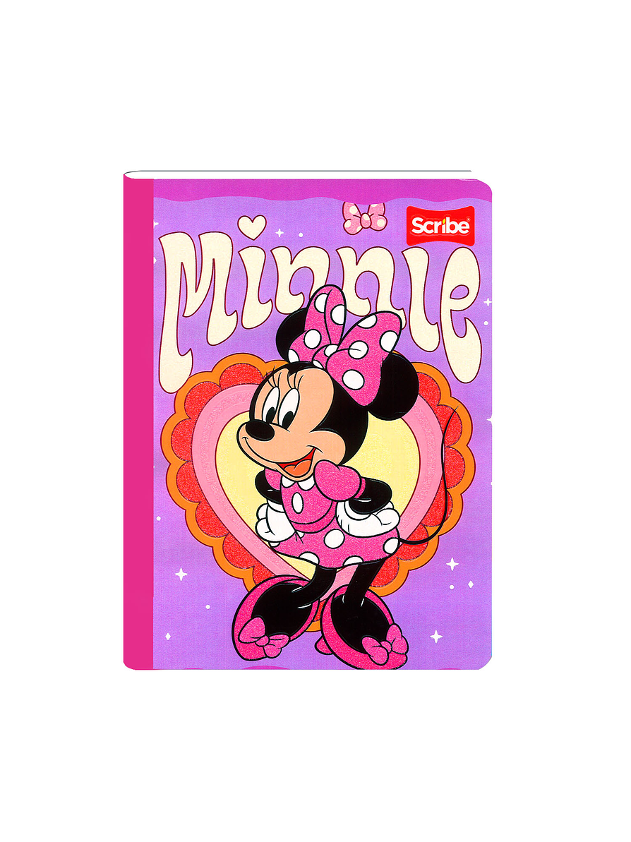 Cuaderno Cosido Minnie 50 Hojas Cuadros  4