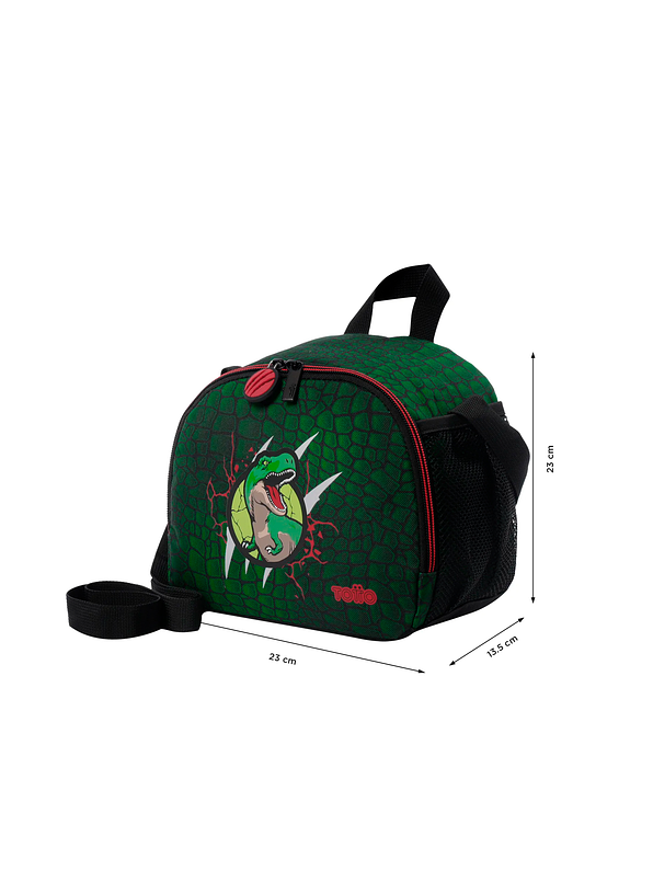 Lonchera Totto con Aislamiento Térmico Rex Dino Verde 4