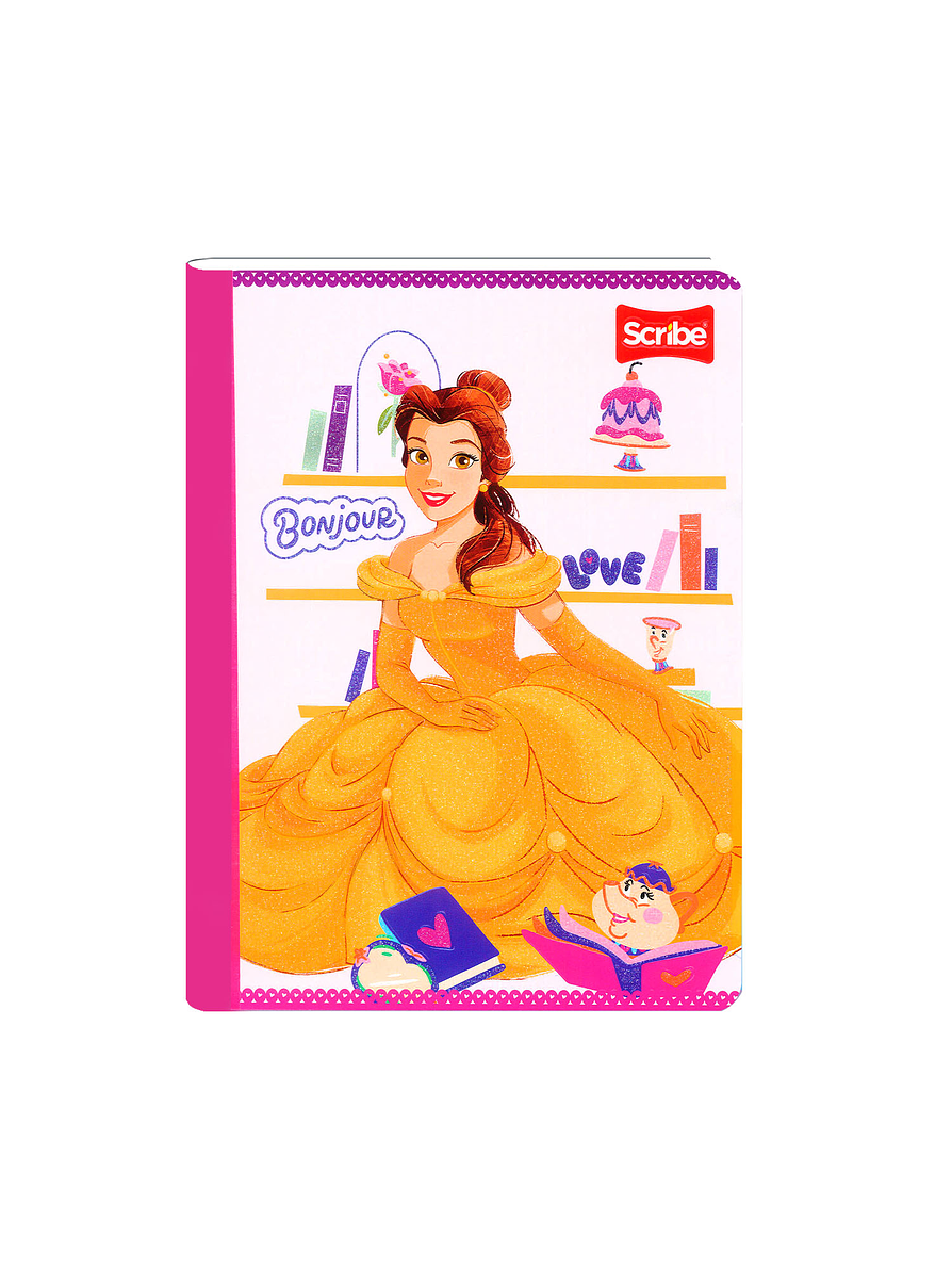 Cuaderno Cosido Princesas 100 Hojas Cuadros 2