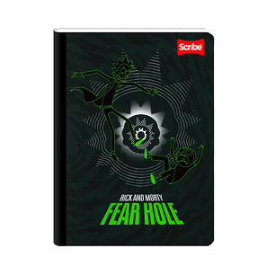 Cuaderno Cosido Pasta Dura Rick And Morty 100 Hojas Cuadros
