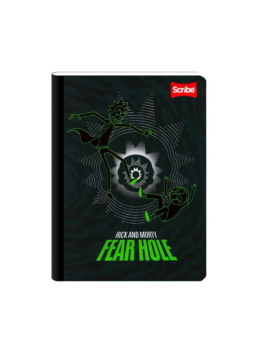 Cuaderno Cosido Pasta Dura Rick And Morty 100 Hojas Cuadros 2