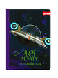 Cuaderno Cosido Pasta Dura Rick And Morty 100 Hojas Cuadros - Miniatura 4
