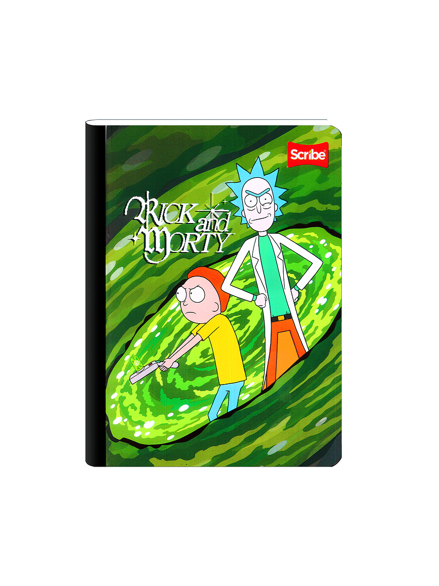 Cuaderno Cosido Pasta Dura Rick And Morty 100 Hojas Cuadros 8